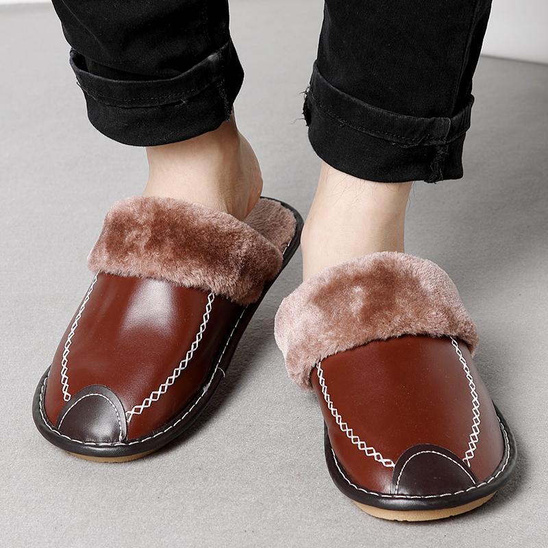 The Indoor Thick-Soled Warm Home Lovers Shoes Slippers light brown Bedding slippers