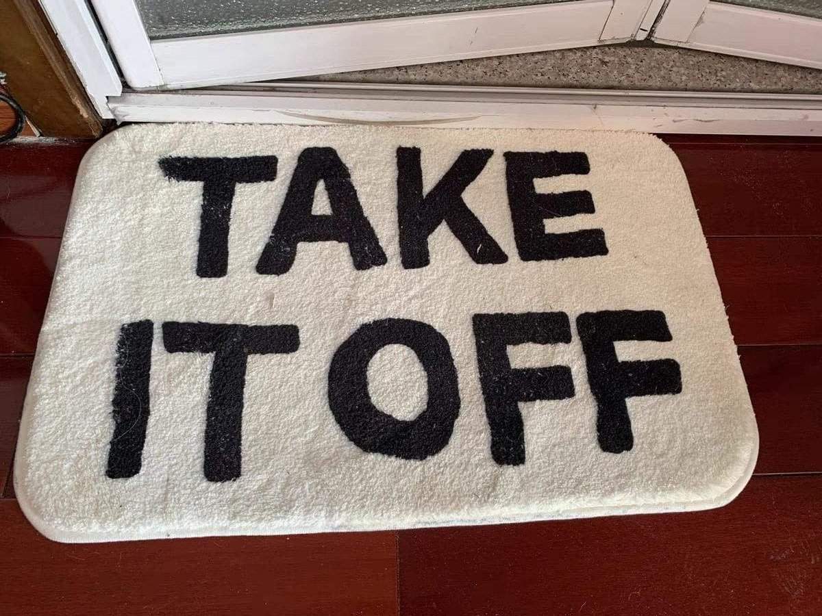 Take It Off Bathroom Mat Bath Mat