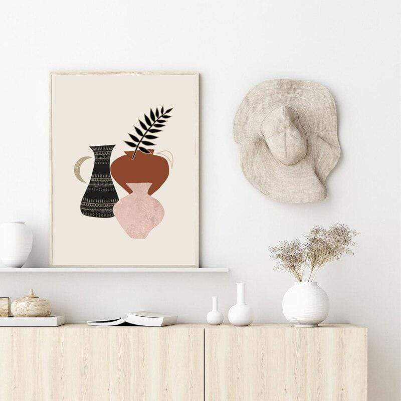 Terracotta Pots Canvas Wall Art