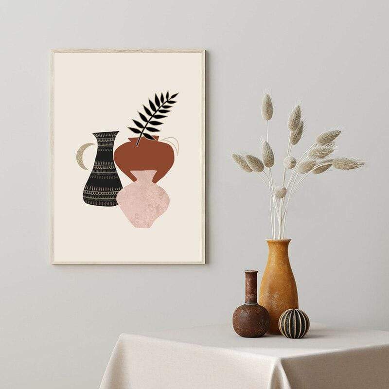 Terracotta Pots Canvas Wall Art