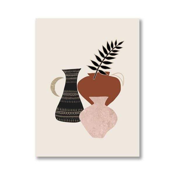 Terracotta Pots Canvas Wall Art