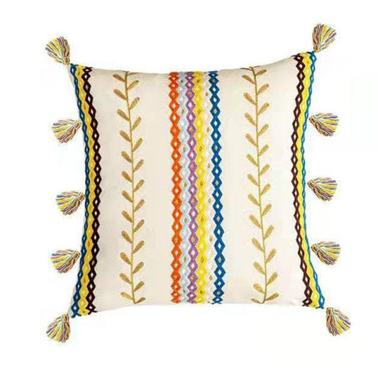 Textured-Tassel Pillowcase