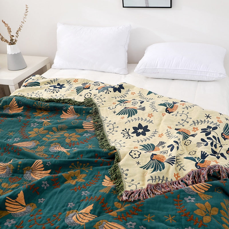 The Flock Of Birds Throw Blanket