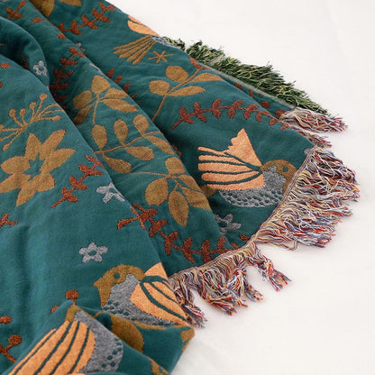 The Flock Of Birds Throw Blanket