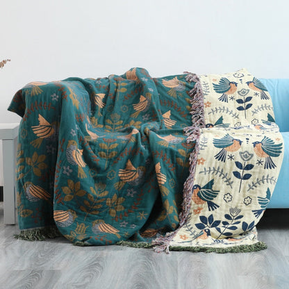 The Flock Of Birds Throw Blanket