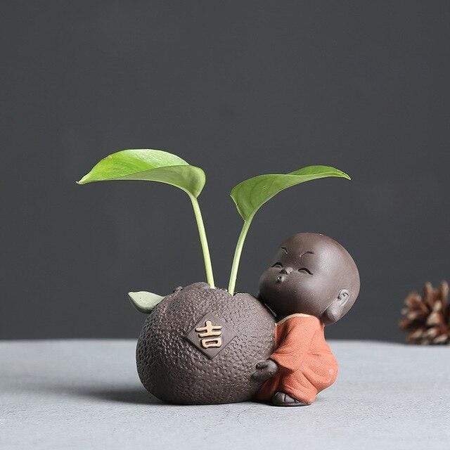 The Little Monk Flower Pot