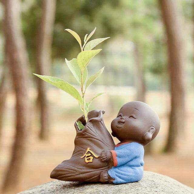 The Little Monk Flower Pot