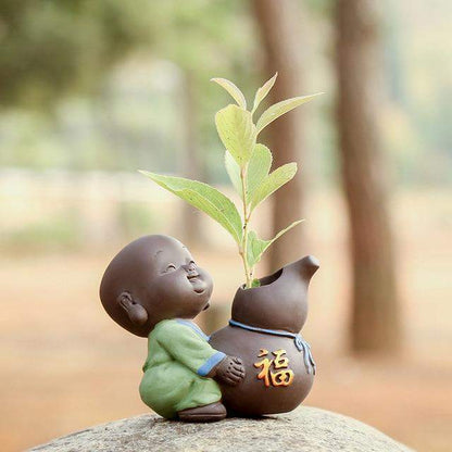 The Little Monk Flower Pot