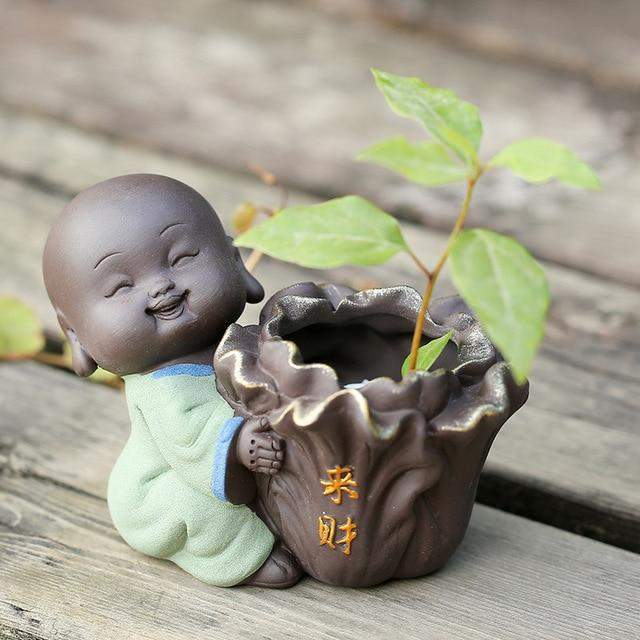 The Little Monk Flower Pot