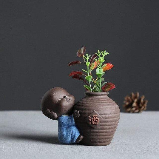 The Little Monk Flower Pot