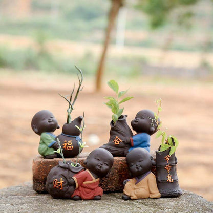 The Little Monk Flower Pot