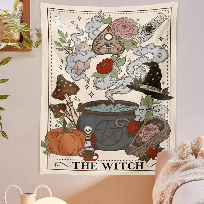 The Witch Tarot Card Tapestry