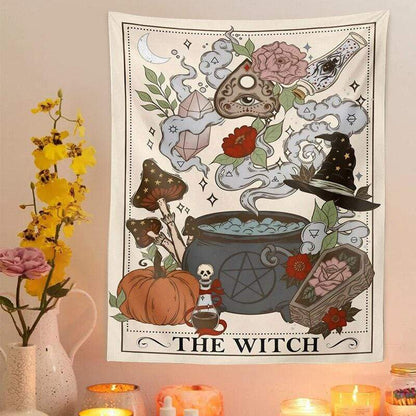 The Witch Tarot Card Tapestry