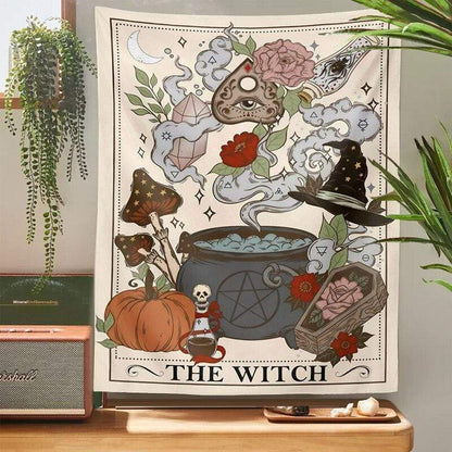 The Witch Tarot Card Tapestry