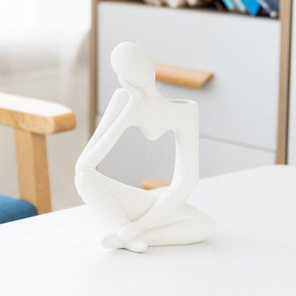 Thinking Man Art Vases