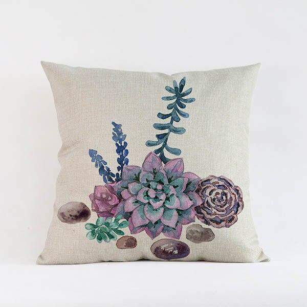 Tropical Succulents Cushion Covers