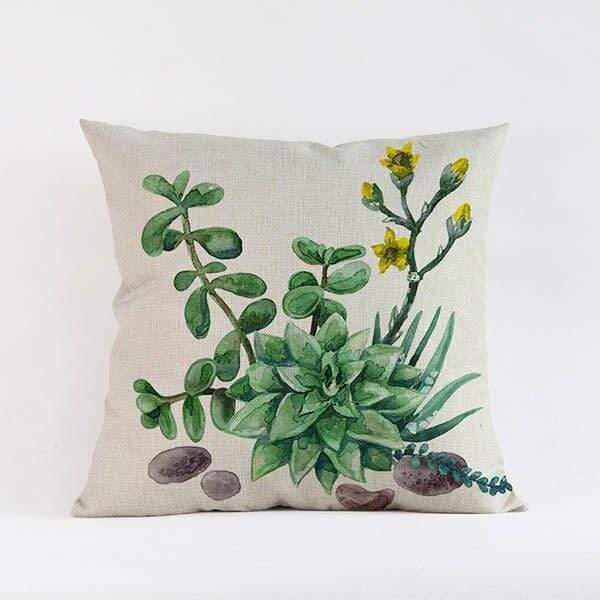 Tropical Succulents Cushion Covers