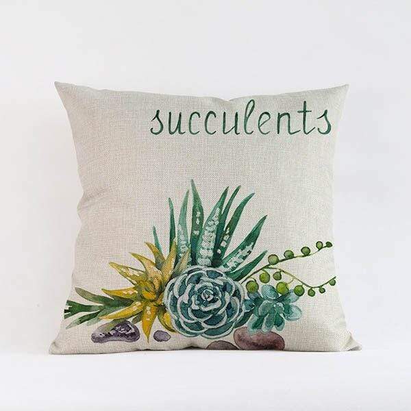 Tropical Succulents Cushion Covers