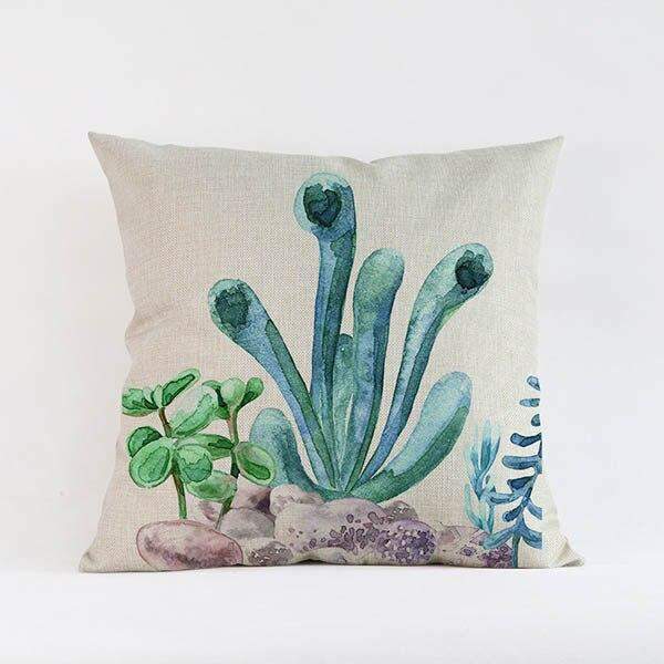 Tropical Succulents Cushion Covers