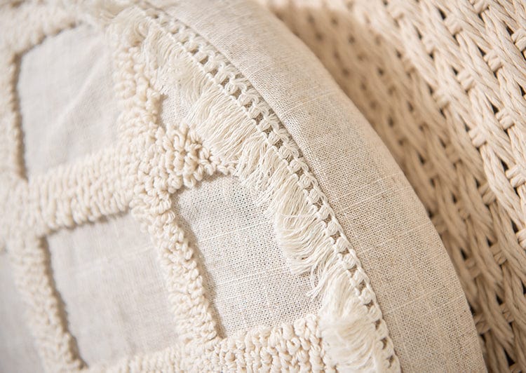 Tufted Boho Throw Cushion Cover