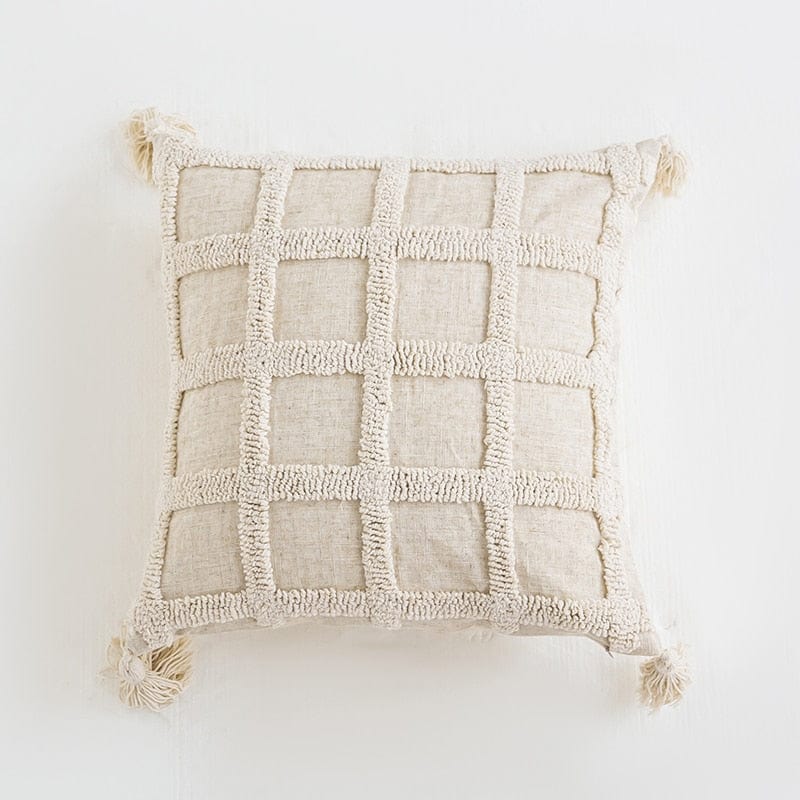 Tufted Boho Throw Cushion Cover