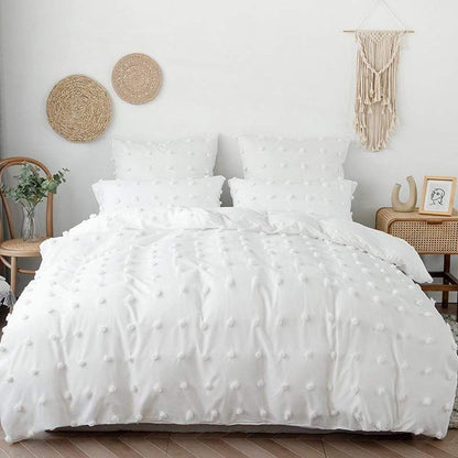 Tufted Polka Dot Duvet Cover Set Duvet Covers & Sets