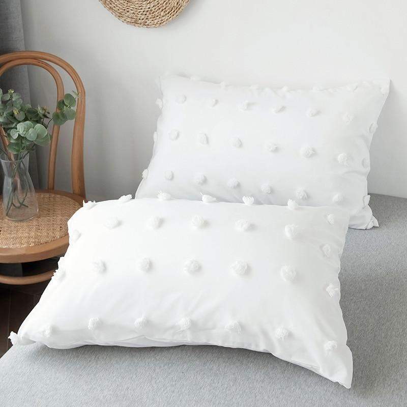 Tufted Polka Dot Duvet Cover Set Duvet Covers & Sets