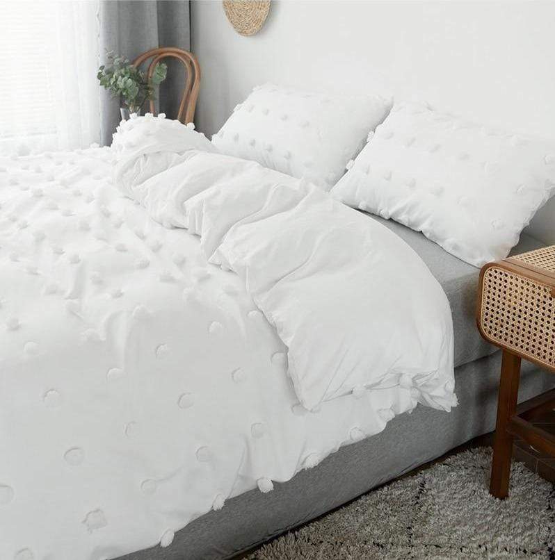 Tufted Polka Dot Duvet Cover Set Duvet Covers & Sets