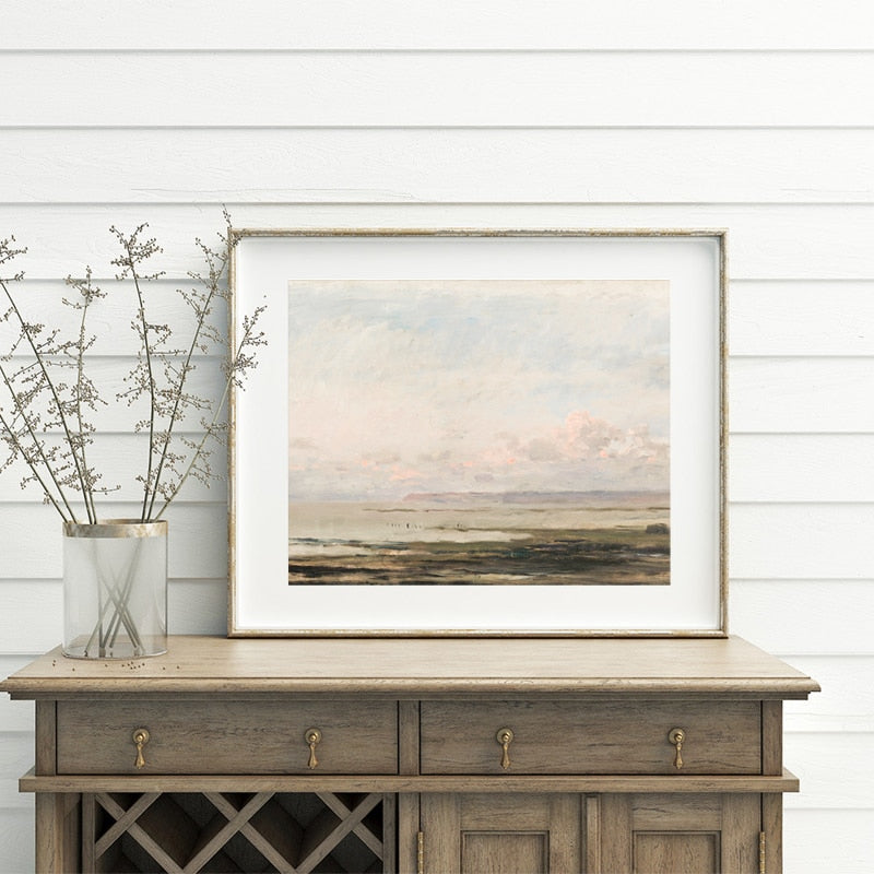 Vintage Seascape Canvas Wall Art