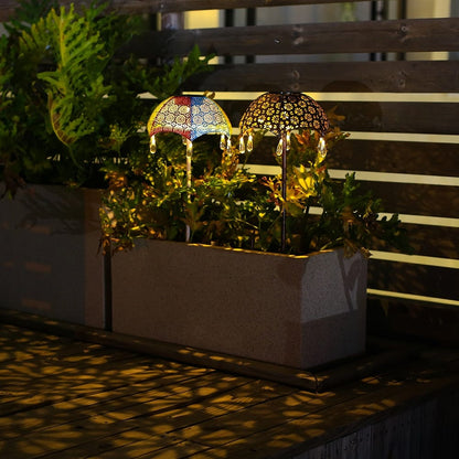 Umbrella Solar Garden Lights