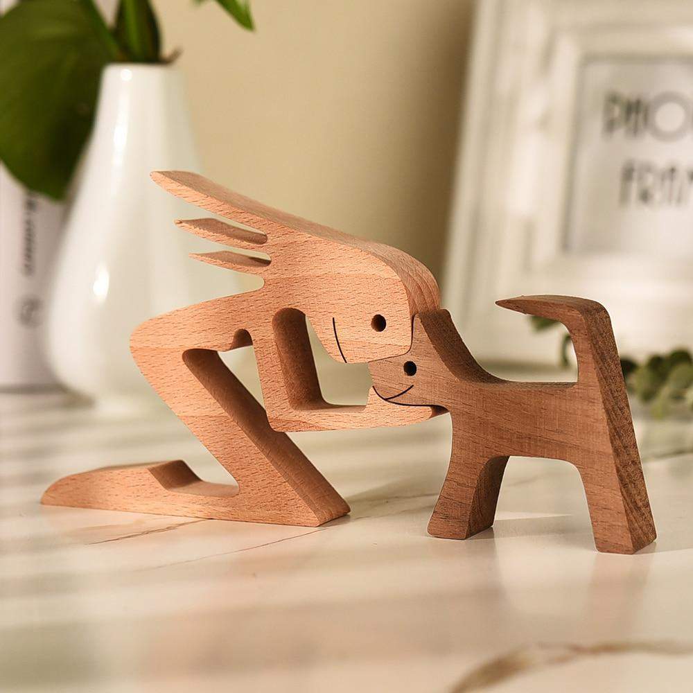 Unconditional Love Wooden Figurines Figurine Figurines love sense unconditional wood