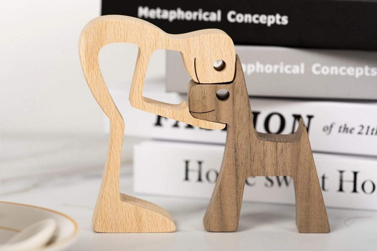 Unconditional Love Wooden Figurines Figurine Figurines love sense unconditional wood