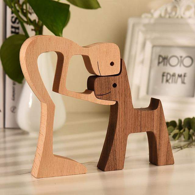 Unconditional Love Wooden Figurines Figurine Figurines love sense unconditional wood