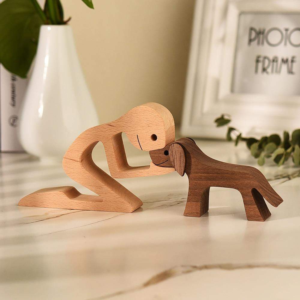 Unconditional Love Wooden Figurines Figurine Figurines love sense unconditional wood