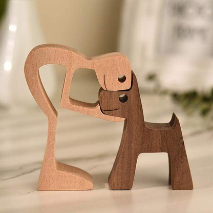 Unconditional Love Wooden Figurines Figurine Figurines love sense unconditional wood