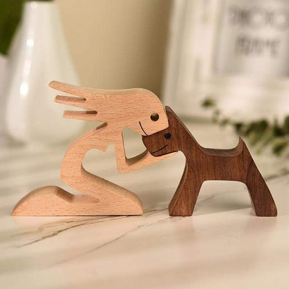 Unconditional Love Wooden Figurines Figurine Figurines love sense unconditional wood