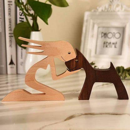 Unconditional Love Wooden Figurines Figurine Figurines love sense unconditional wood