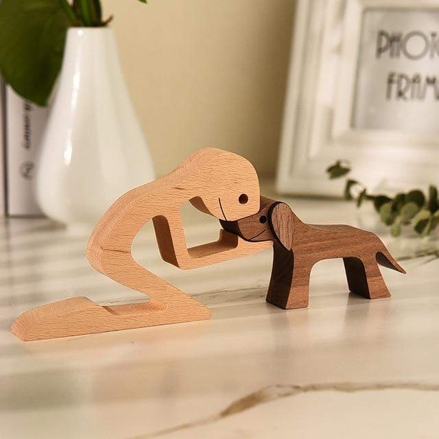 Unconditional Love Wooden Figurines Figurine Figurines love sense unconditional wood