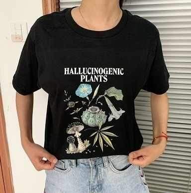 Unisex Hallucinogenic Plants T-Shirt Graphic Tee