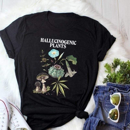 Unisex Hallucinogenic Plants T-Shirt Graphic Tee