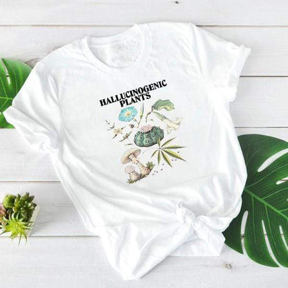 Unisex Hallucinogenic Plants T-Shirt Graphic Tee