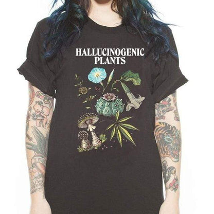 Unisex Hallucinogenic Plants T-Shirt Graphic Tee