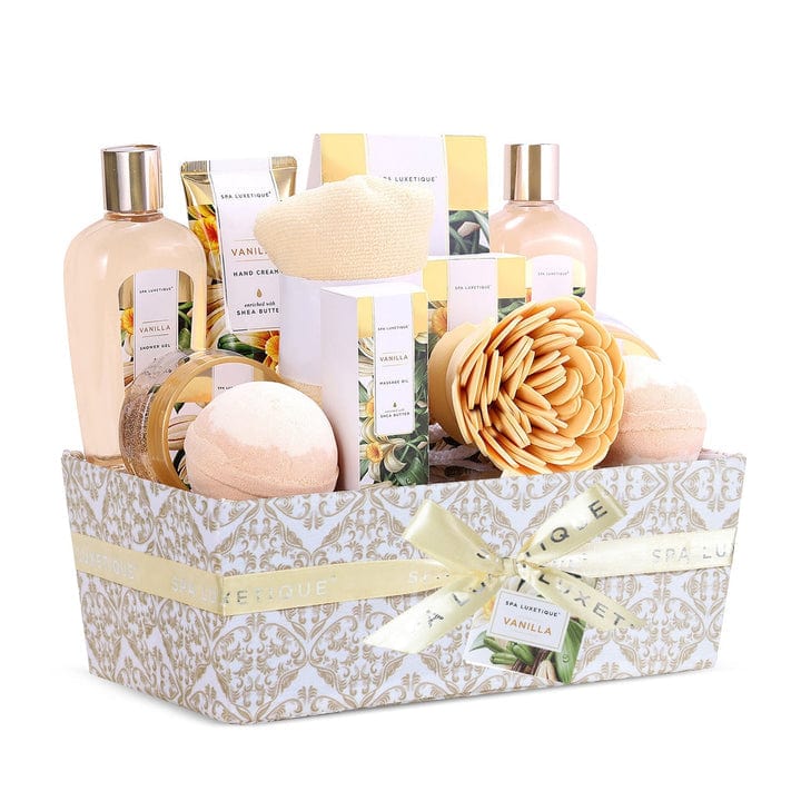 Vanilla Bath & Shower Basket Gift Set