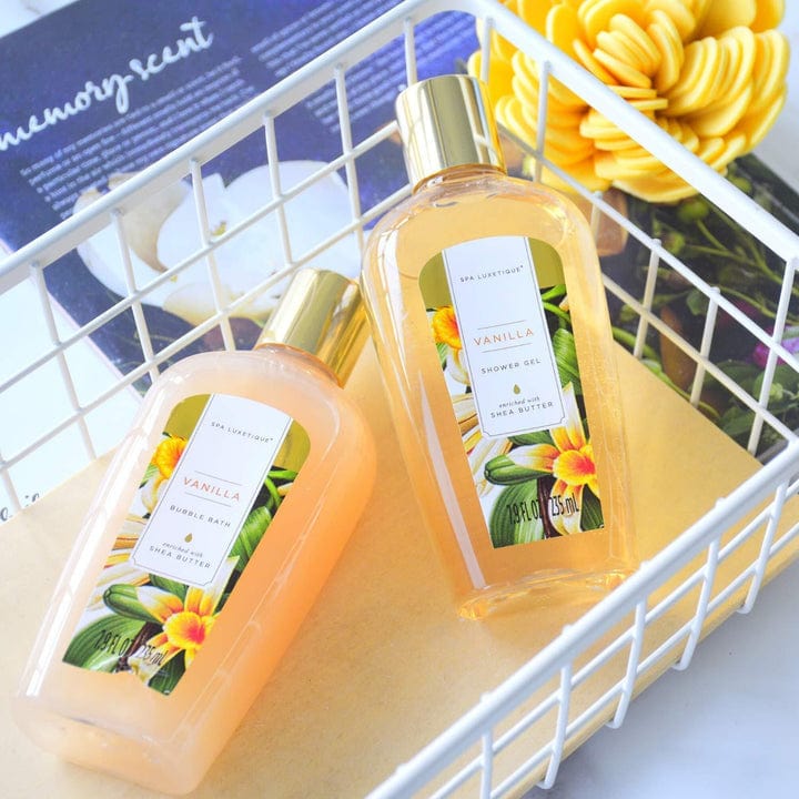 Vanilla Bath & Shower Basket Gift Set