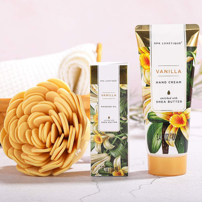 Vanilla Bath & Shower Basket Gift Set