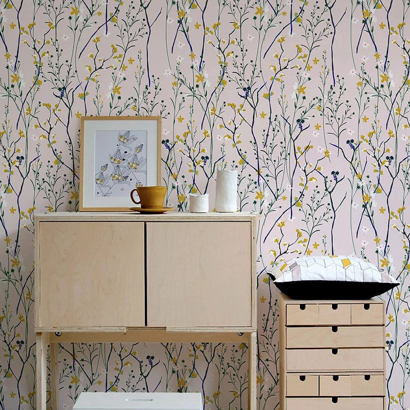 Vintage Floral Peel and Stick Wallpaper