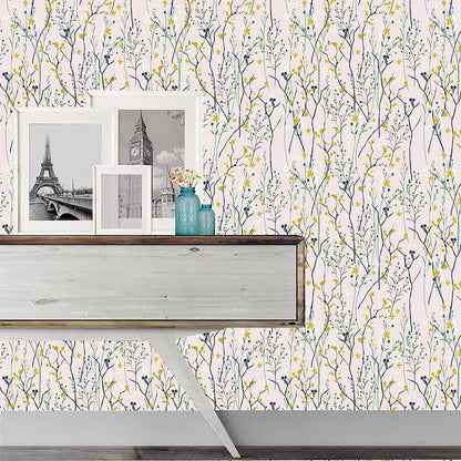 Vintage Floral Peel and Stick Wallpaper
