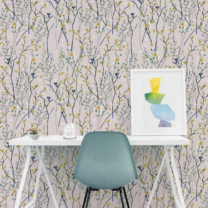 Vintage Floral Peel and Stick Wallpaper