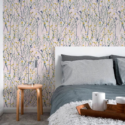 Vintage Floral Peel and Stick Wallpaper