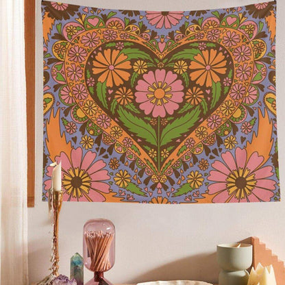 Vintage Floral Wall Tapestry